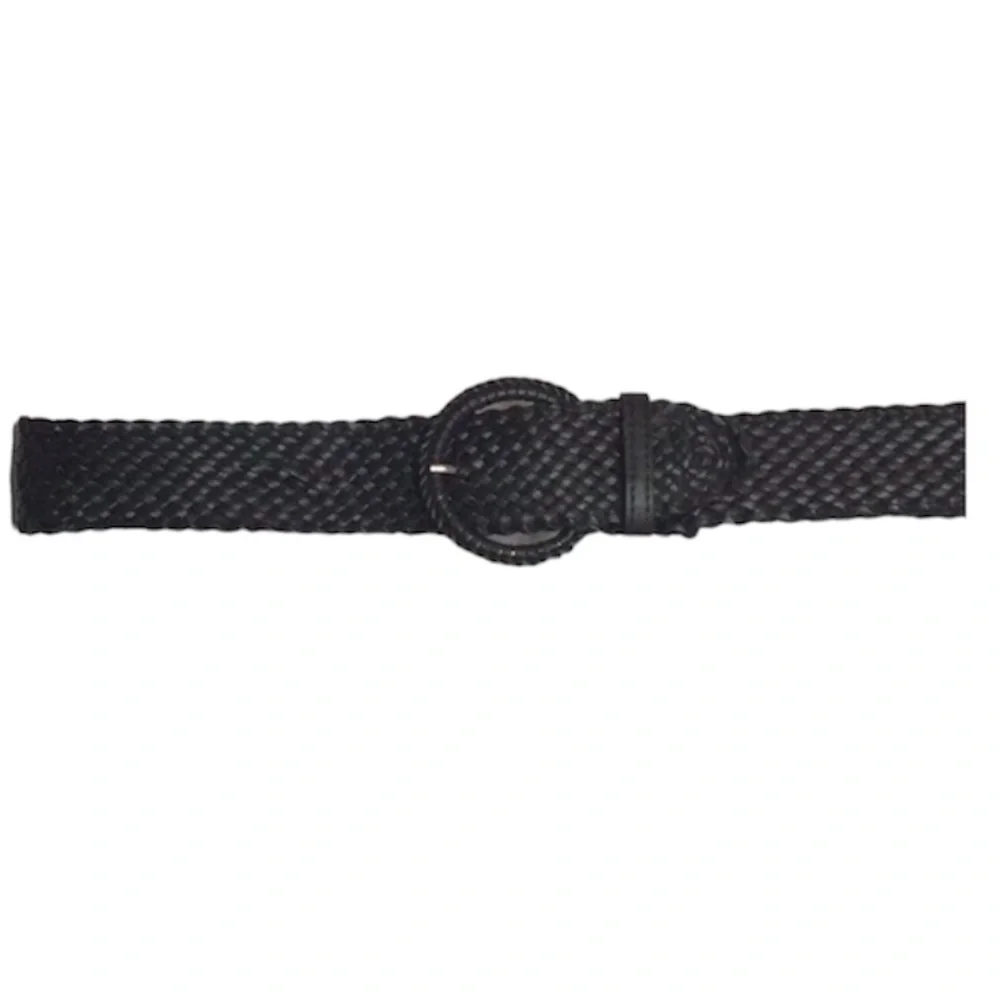 🌞 Weaved braided Belt 2” wide 39” long dark brown unisex one size up to 39”